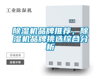 企業(yè)新聞除濕機品牌推薦，除濕機品牌挑選綜合分析