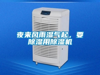 知識百科夜來風雨濕氣起，要除濕用除濕機
