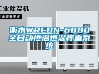 知識百科衡水WRLDN-6800全自動恒溫恒濕稱重系統