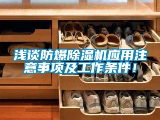 行業(yè)新聞淺談防爆除濕機(jī)應(yīng)用注意事項(xiàng)及工作條件！