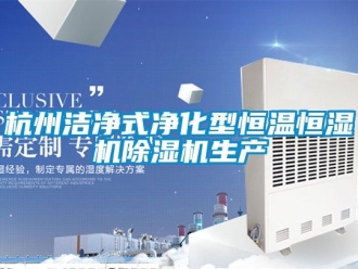 知識百科杭州潔凈式凈化型恒溫恒濕機除濕機生產