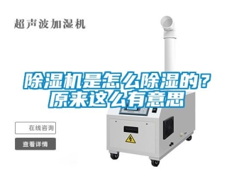 行業新聞除濕機是怎么除濕的？原來這么有意思
