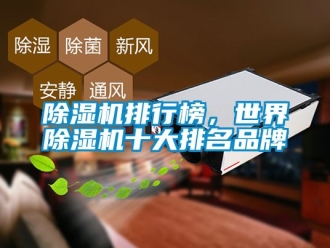 企業(yè)新聞除濕機排行榜，世界除濕機十大排名品牌