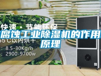企業新聞防腐蝕工業除濕機的作用和原理