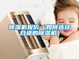 企業新聞除濕機報價（如何選擇合適的除濕機）
