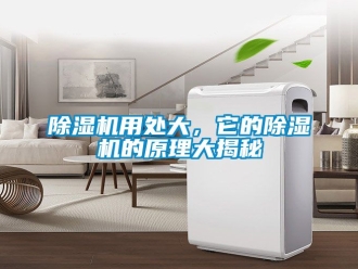 行業新聞除濕機用處大，它的除濕機的原理大揭秘
