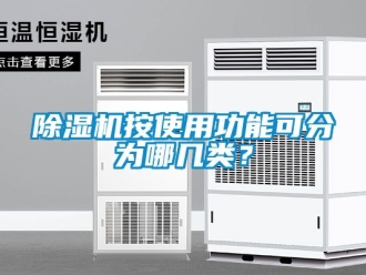 企業新聞除濕機按使用功能可分為哪幾類？