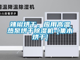 行業新聞辣椒烘干，應用高溫熱泵烘干除濕機-[集木烘干]