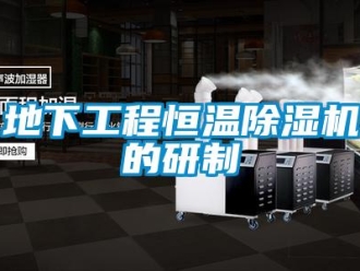 企業(yè)新聞地下工程恒溫除濕機(jī)的研制