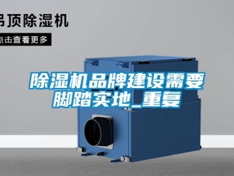 企業新聞除濕機品牌建設需要腳踏實地_重復
