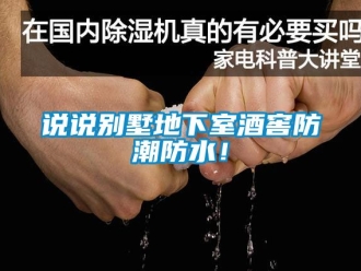企業新聞說說別墅地下室酒窖防潮防水！