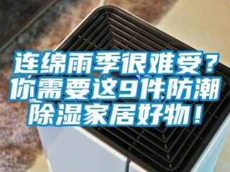 常見問題連綿雨季很難受？你需要這9件防潮除濕家居好物！