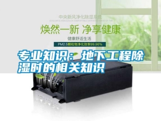 知識百科專業(yè)知識：地下工程除濕時的相關知識