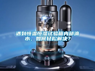 知識百科遇到恒溫恒濕試驗箱內(nèi)部滴水，如何輕松解決？