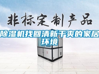 企業新聞除濕機找回清新干爽的家居環境