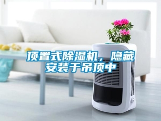行業新聞頂置式除濕機，隱藏安裝于吊頂中