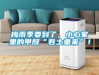 行業(yè)新聞梅雨季要到了，小心家里的甲醛“卷土重來”！