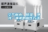 空氣制水、除濕、凈化一體機的制作方法