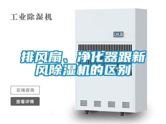 行業新聞排風扇、凈化器跟新風除濕機的區別