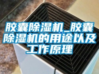 行業新聞膠囊除濕機_膠囊除濕機的用途以及工作原理