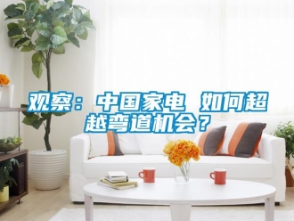 常見問題觀察：中國家電 如何超越彎道機會？