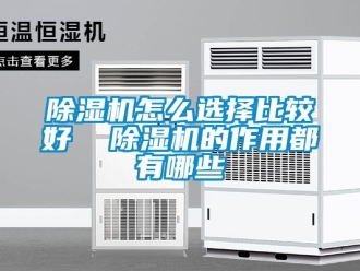 行業新聞除濕機怎么選擇比較好  除濕機的作用都有哪些