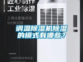 企業新聞調溫除濕機除濕的模式有哪些？