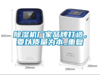 企業新聞除濕機廠家品牌打造，要以質量為本_重復