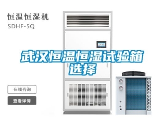 知識百科武漢恒溫恒濕試驗箱選擇