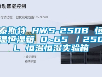知識百科泰斯特 HWS-250B 恒溫恒濕箱 0~65℃／250L 恒溫恒濕實驗箱